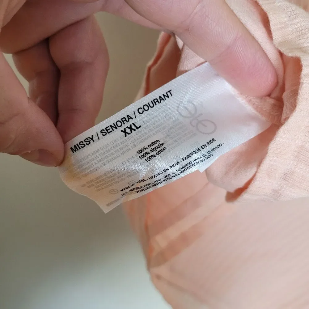 Ella Moss Pink Blouse Top Plus Size XXL Lace Cottagecore Flounce Romantic Girly - Picture 11 of 12